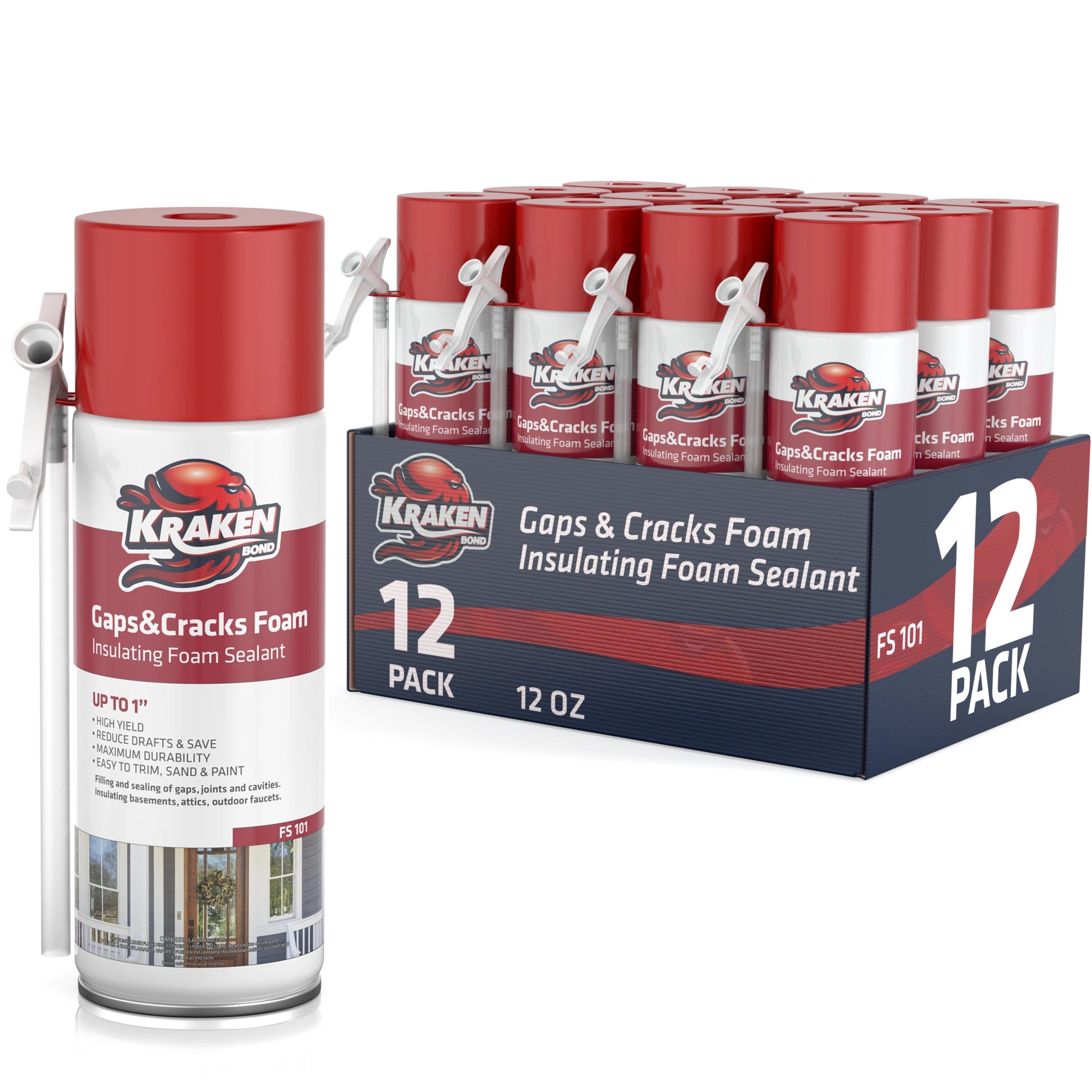 Kraken Bond Polyurethane Foam and Foam Gun Cleaner-3 Pack Kraken Bond Polyurethane Foam and Foam Gun Cleaner-3 Pack