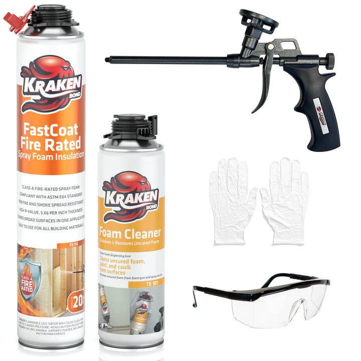 FastCoat Insulation Spray Foam, Closed Cell Expanding Foam | Class A Fire Rated