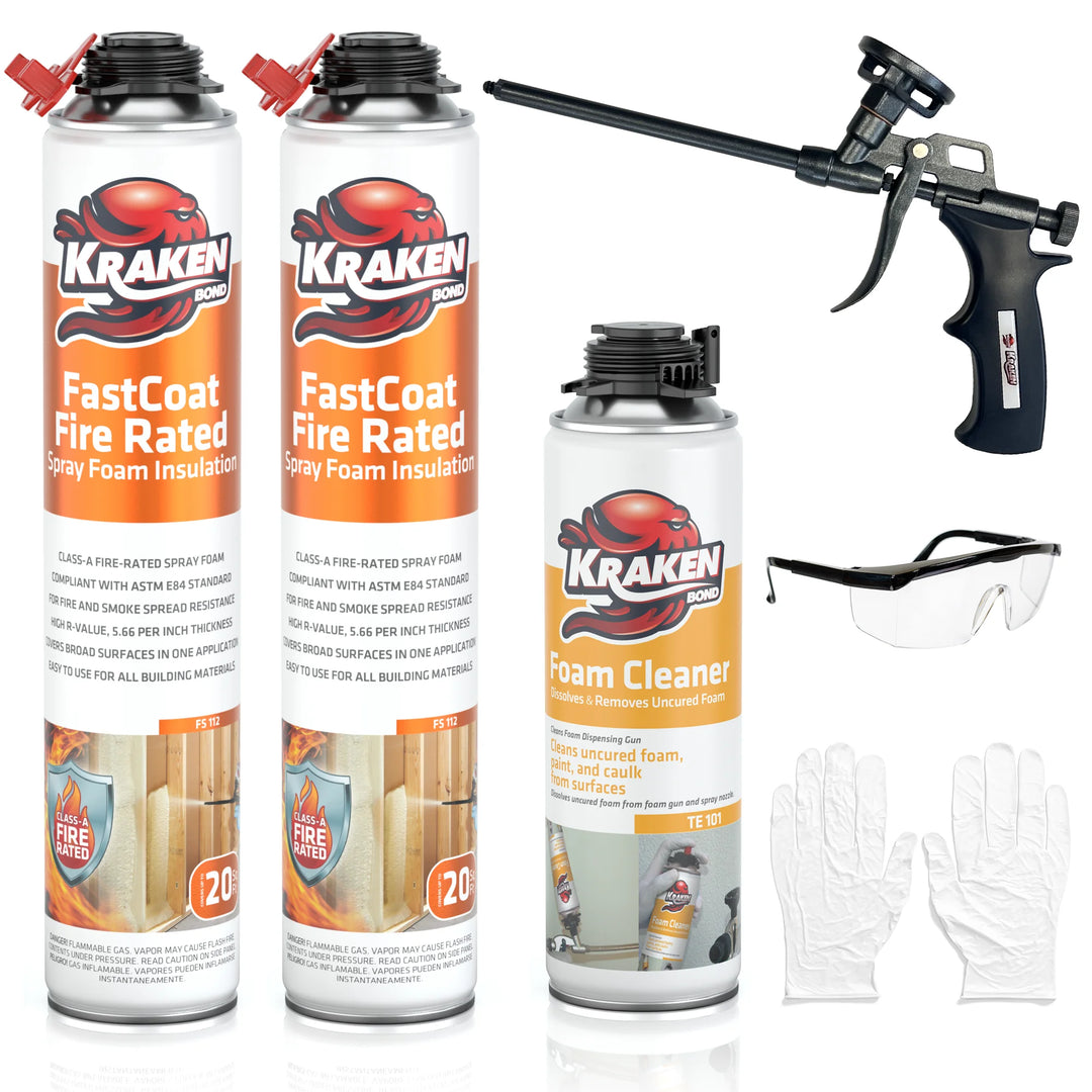 FastCoat Insulation Spray Foam, Closed Cell Expanding Foam | Class A Fire Rated