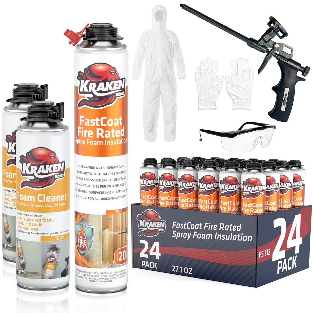 FastCoat Insulation Spray Foam, Closed Cell Expanding Foam | Class A Fire Rated