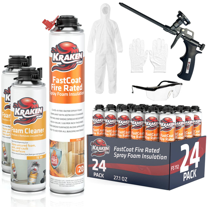 FastCoat Insulation Spray Foam, Closed Cell Expanding Foam | Class A Fire Rated