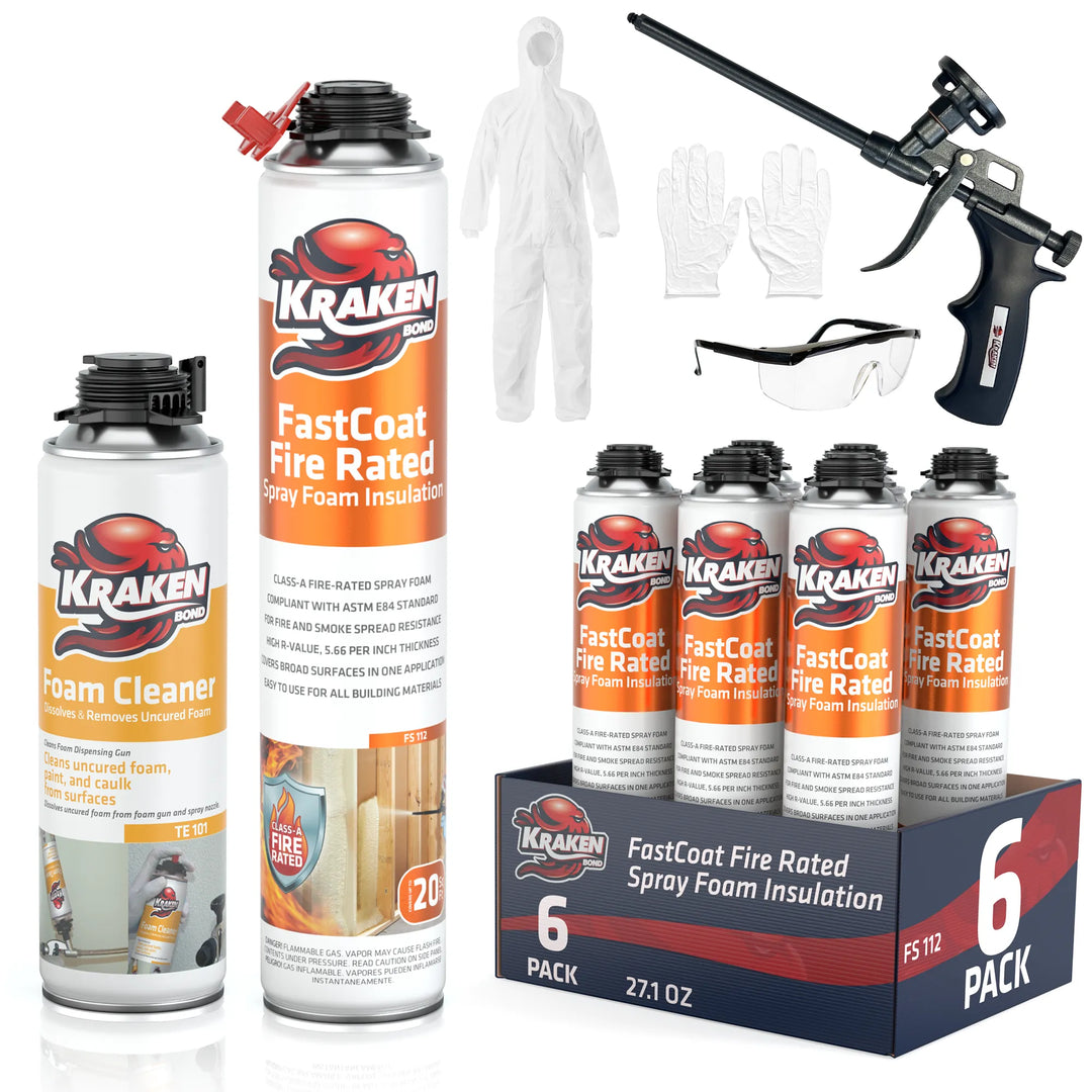 FastCoat Insulation Spray Foam, Closed Cell Expanding Foam | Class A Fire Rated