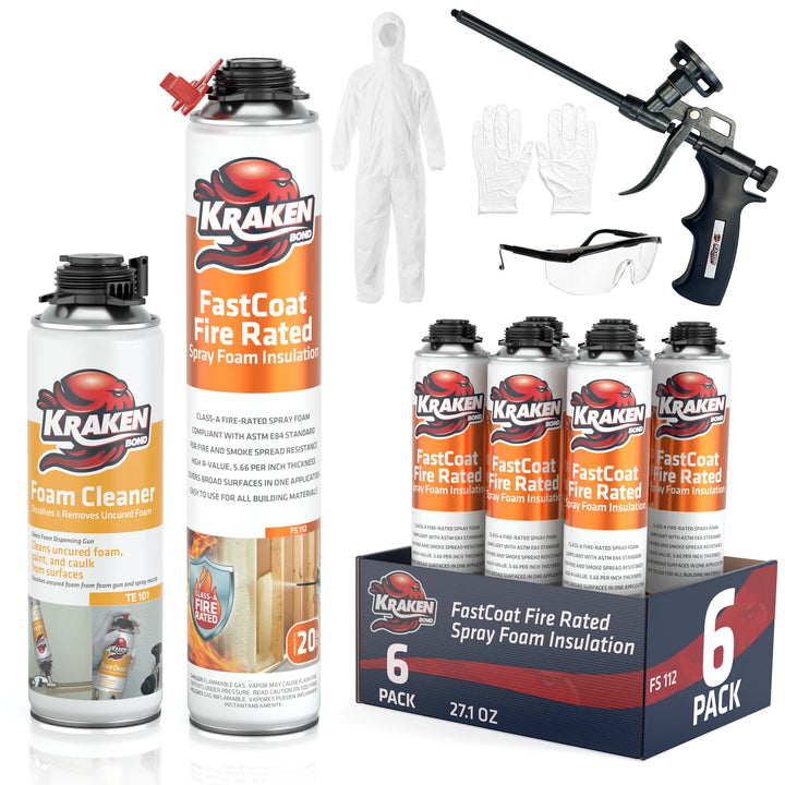 FastCoat Insulation Spray Foam, Closed Cell Expanding Foam | Class A Fire Rated