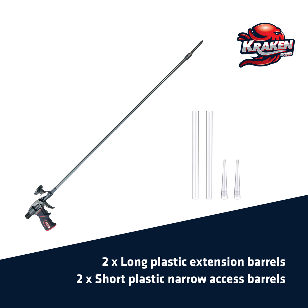 Long Reach Pro Foam Gun, 360° Swivel Tip - 40" (3.3 ft)