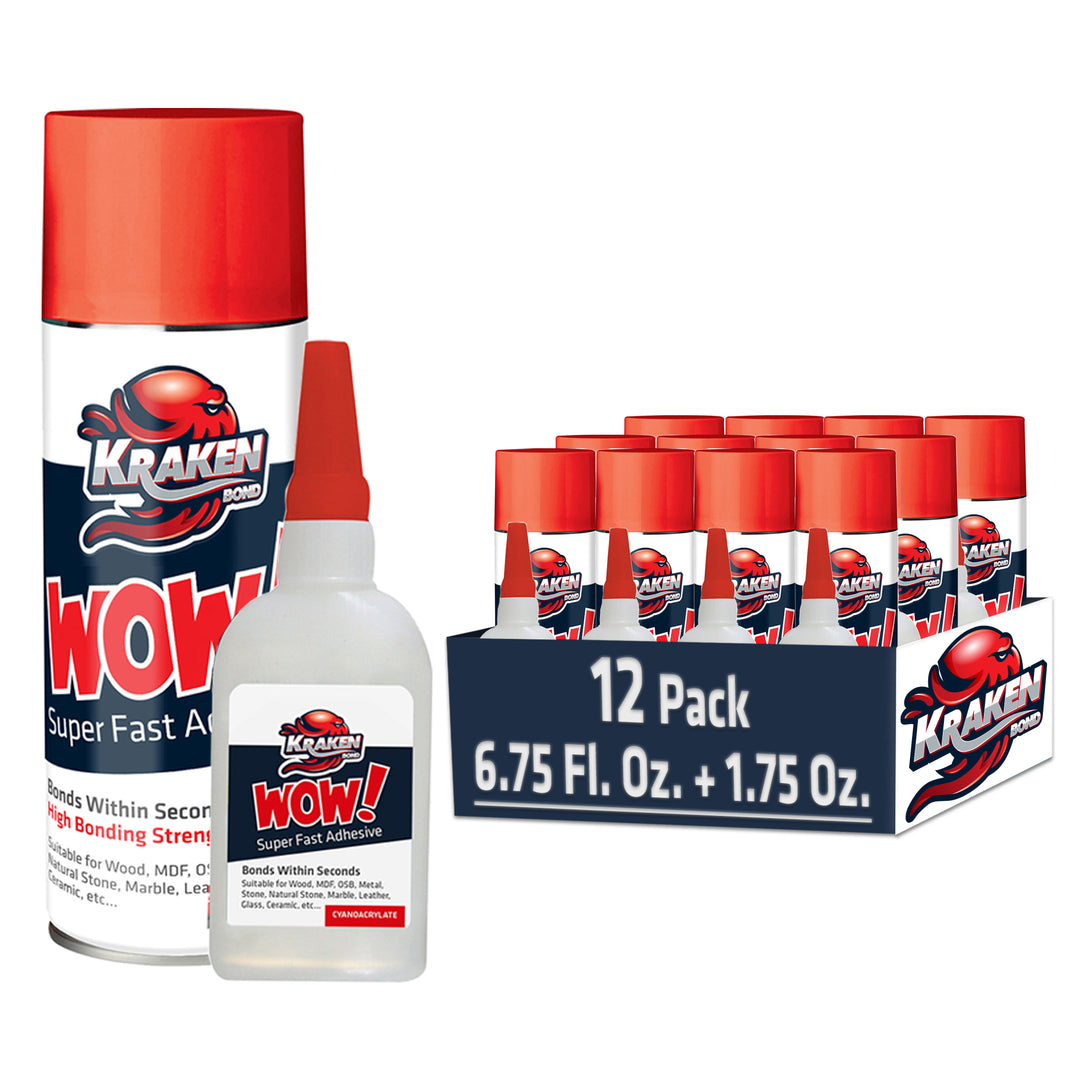 WOW! Super Fast Adhesive CA Glue with Spray Adhesive Activator