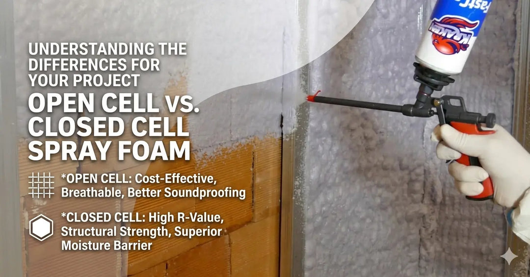 Open Cell vs Closed Cell Spray Foam Insulation