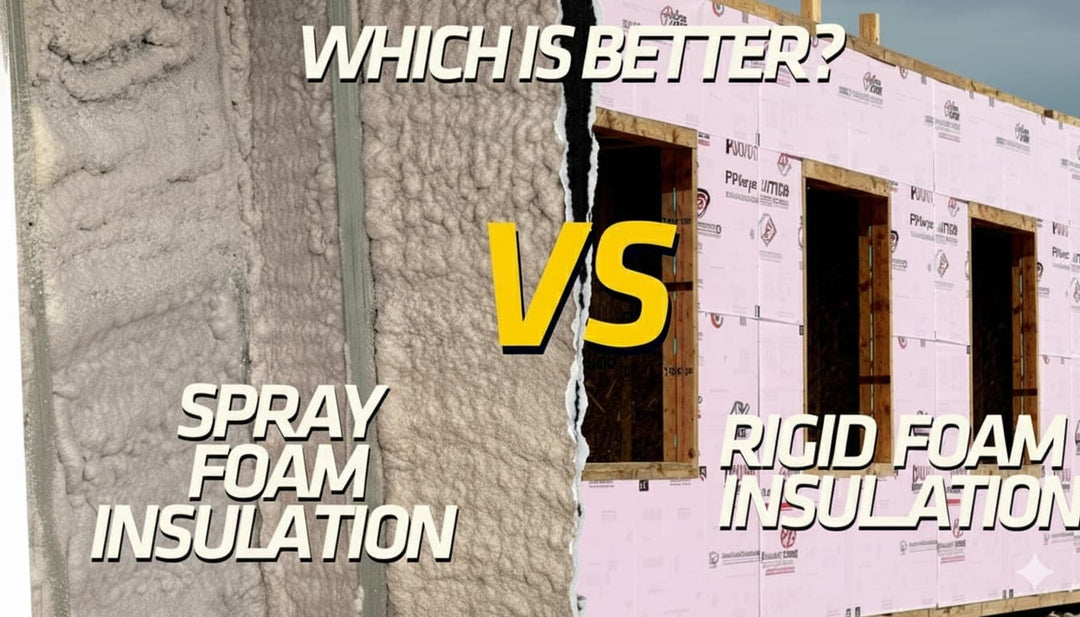 Spray foam vs rigid foam board