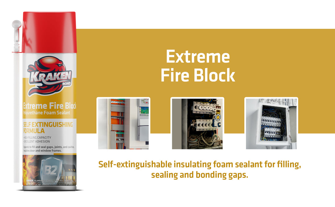 Sellador de espuma de poliuretano Extreme Fire Block