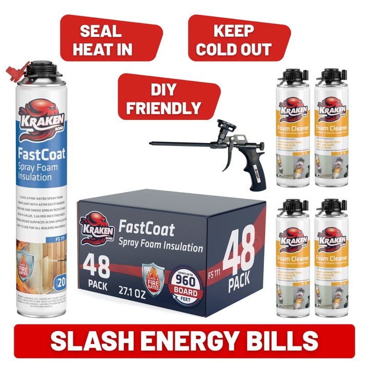 FastCoat Insulation Spray Foam Kit | Class A Fire Rated
