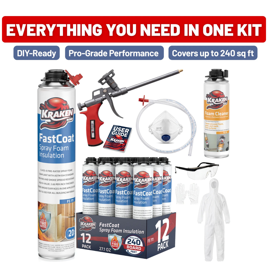 FastCoat Insulation Spray Foam Kit | Class A Fire Rated