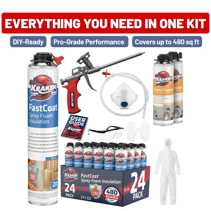 FastCoat Insulation Spray Foam Kit | Class A Fire Rated