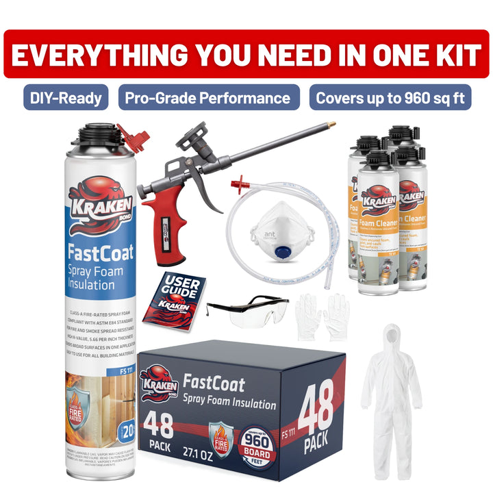 FastCoat Insulation Spray Foam Kit | Class A Fire Rated
