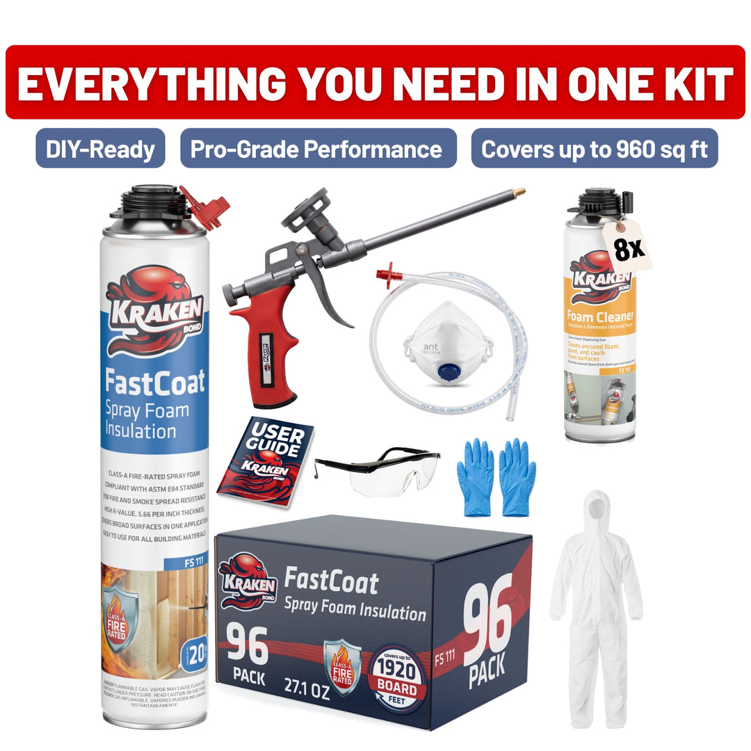 FastCoat Insulation Spray Foam Kit | Class A Fire Rated