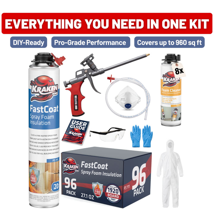 FastCoat Insulation Spray Foam Kit | Class A Fire Rated