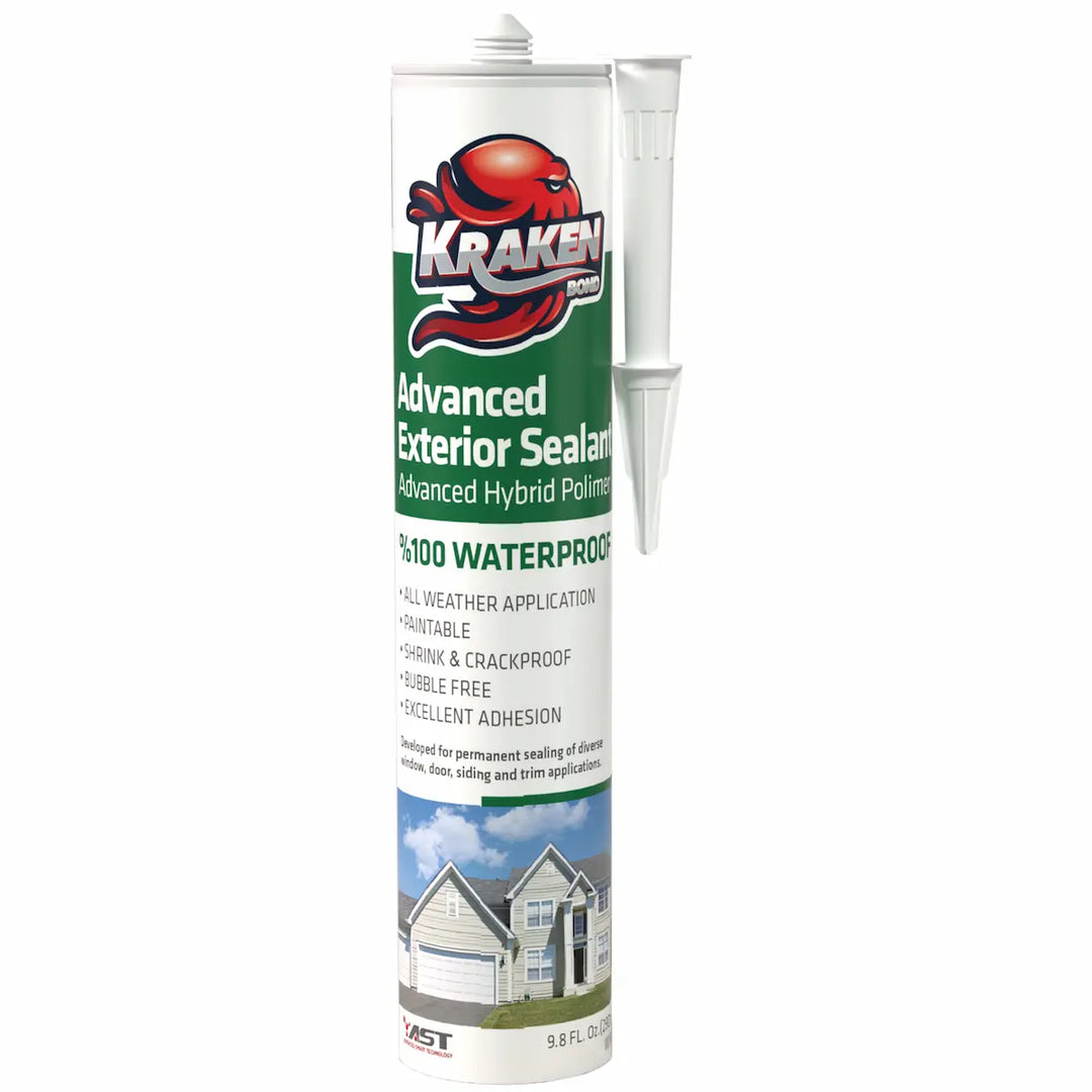 Sellador Exterior Avanzado Kraken 290 ml. (Gw 485) 9.8 onzas líquidas) Blanco