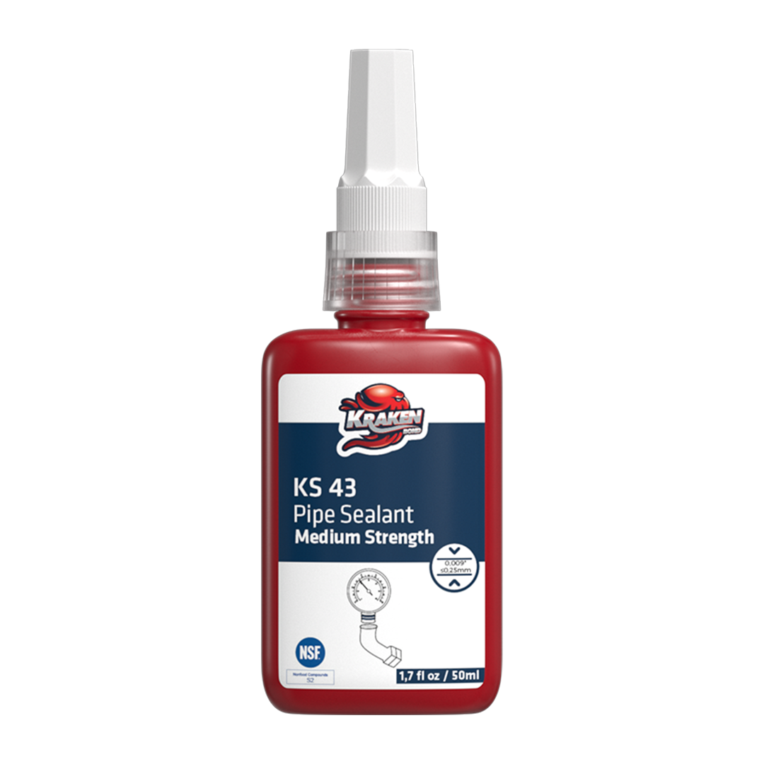 Pipe Thread Sealant Medium Strength KS 43 (1.7 oz. / 50 ml)