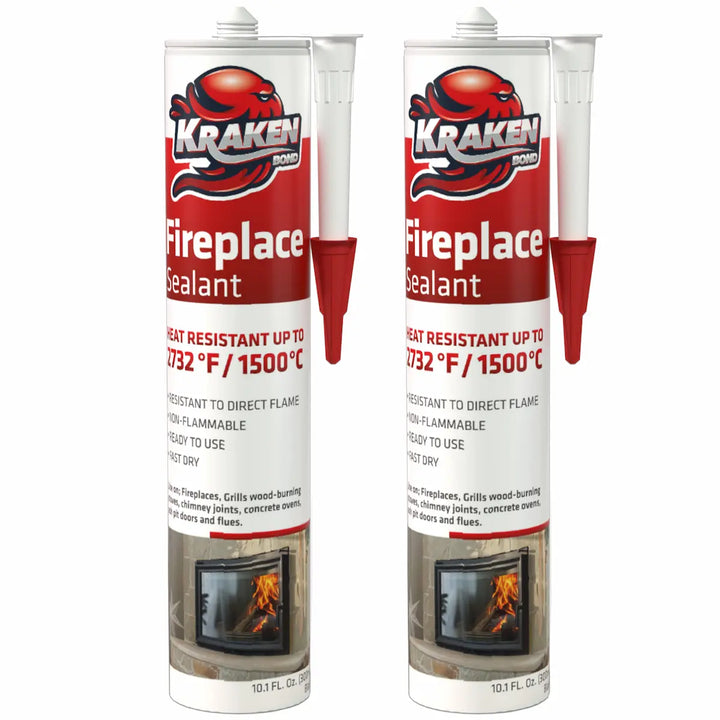 Kraken Bond High Temperature Black Fireplace Sealant