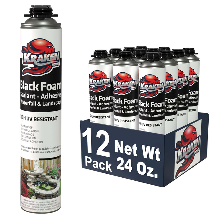 Black Foam Waterfall & Landscape Adhesive Sealant