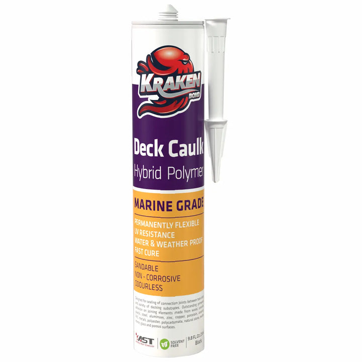 Deck Caulk Hybrid Polymer Sealant, Black - 9.8 Oz.