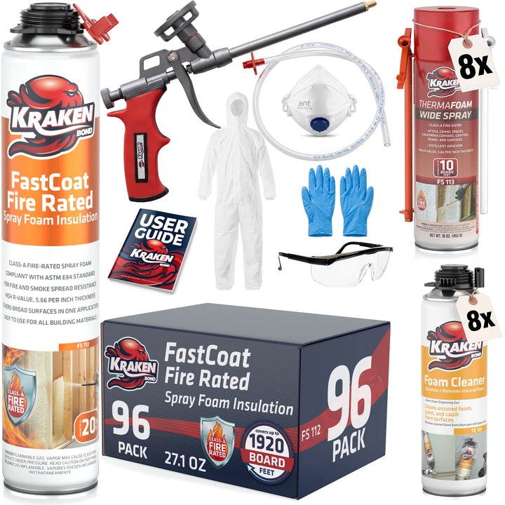 FastCoat Insulation Spray Foam, Closed Cell Expanding Foam | Class A Fire Rated