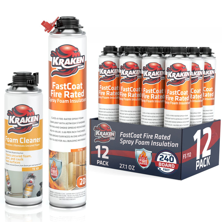 FastCoat Insulation Spray Foam, Closed Cell Expanding Foam | Class A Fire Rated