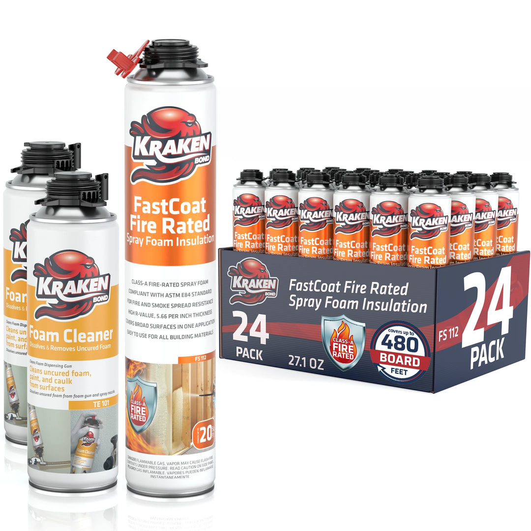 FastCoat Insulation Spray Foam, Closed Cell Expanding Foam | Class A Fire Rated