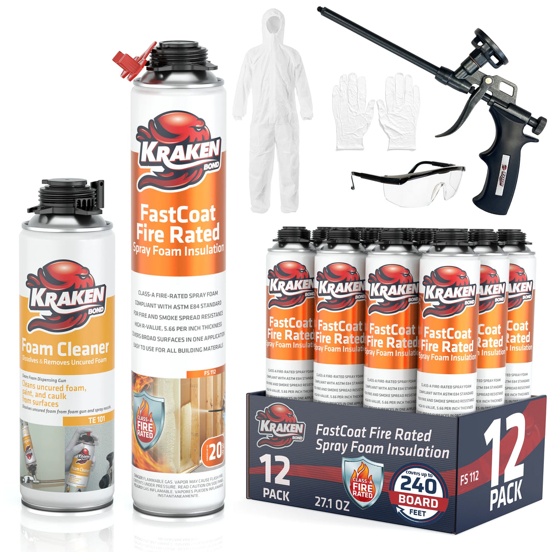 FastCoat Insulation Spray Foam, Closed Cell Expanding Foam | Class A Fire Rated