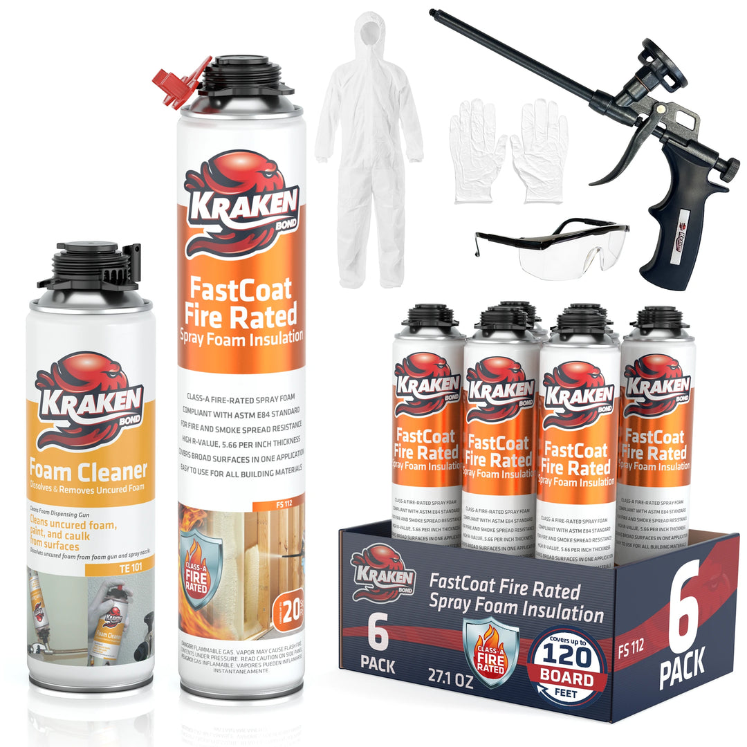 FastCoat Insulation Spray Foam, Closed Cell Expanding Foam | Class A Fire Rated