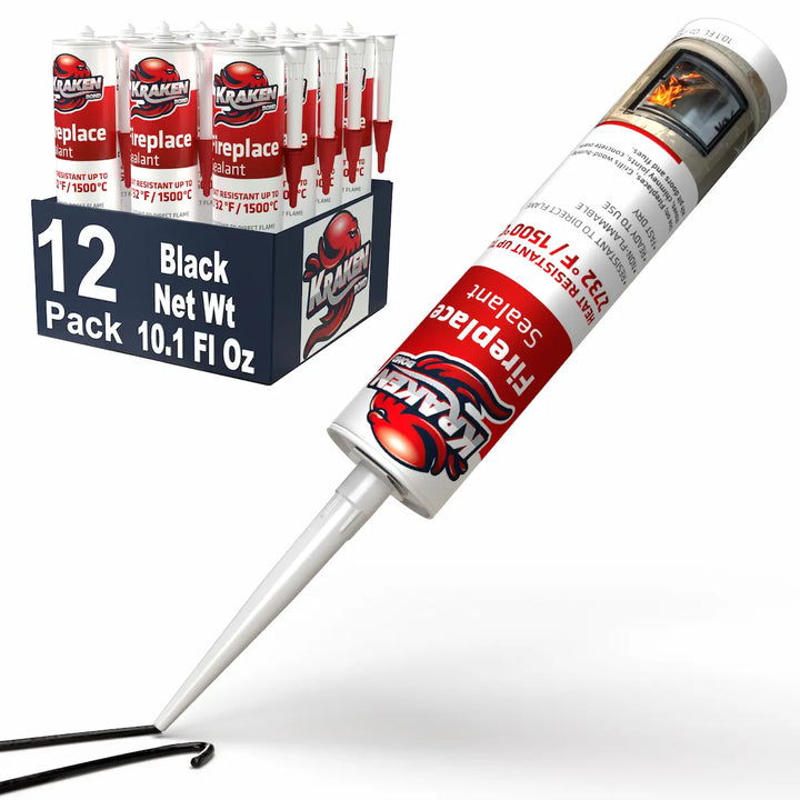 Kraken Bond High Temperature Black Fireplace Sealant