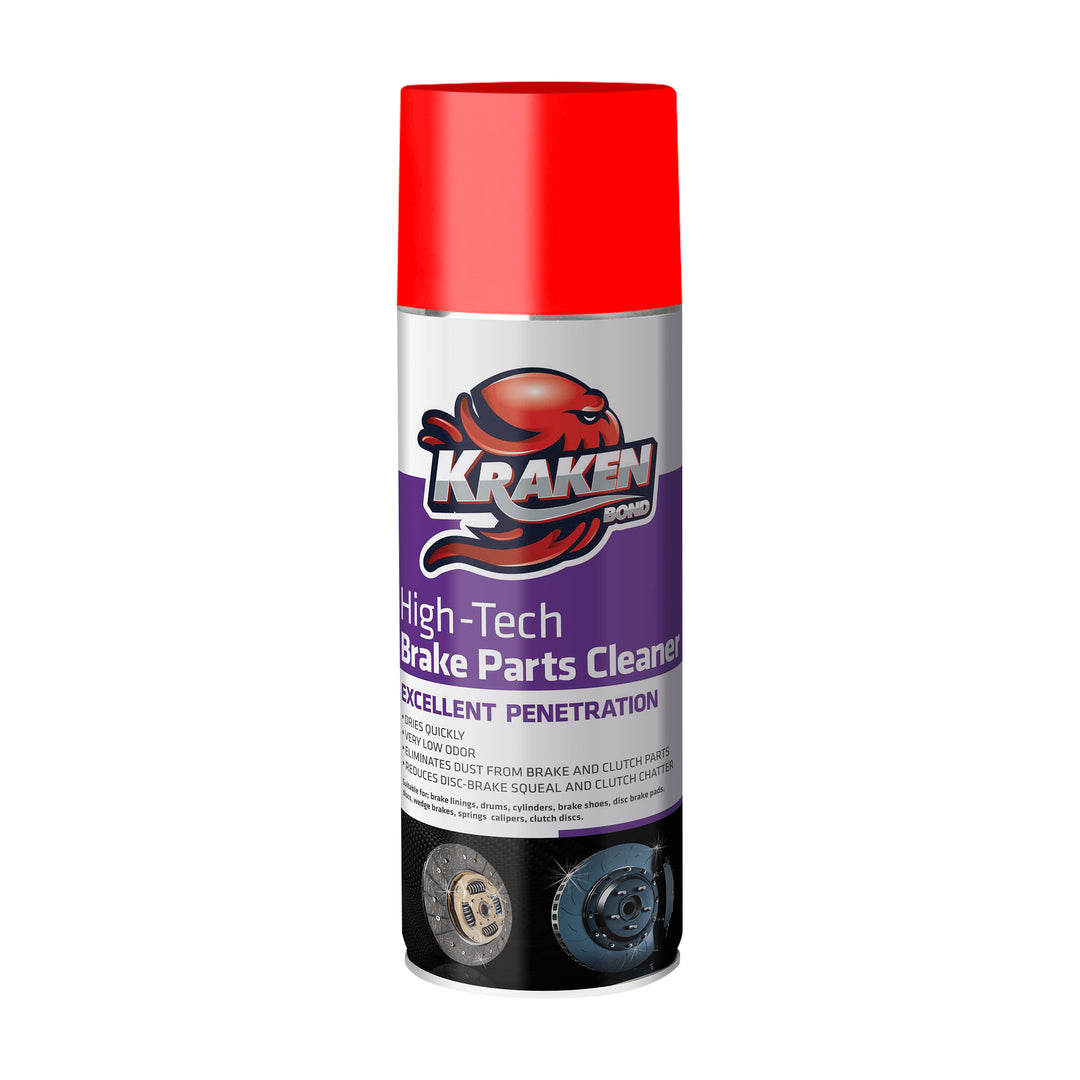 Spray limpiador de piezas de freno (12.3 oz)  Vínculo de Kraken – Kraken  Bond - Monster of Tough Jobs