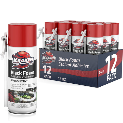 Black Foam Waterfall & Landscape Adhesive Sealant – Straw Use 12 oz