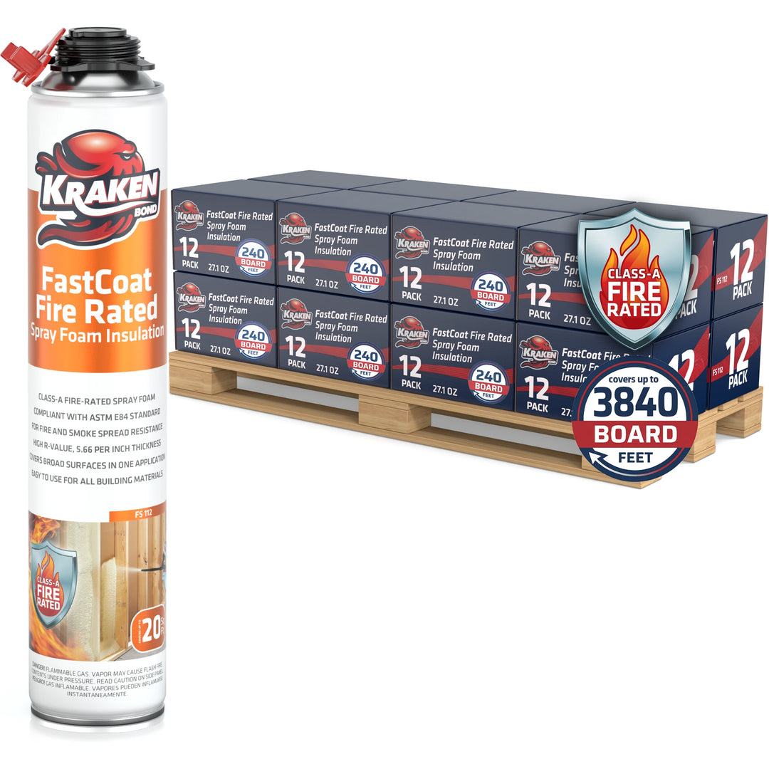 FastCoat Insulation Spray Foam, Closed Cell Expanding Foam | Class A Fire Rated