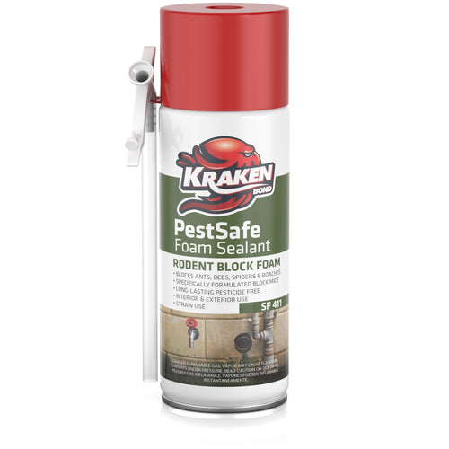 PestSafe Foam Sealant - Pest & Rodent Block Foam– Straw Can 12.3 oz