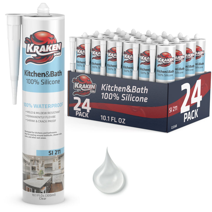 Kitchen & Bathroom Silicone 10.1 Fl Oz