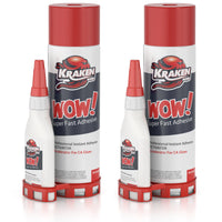 WOW! Super Fast Adhesive CA Glue (4.4 oz) & Activator (16.9 oz)