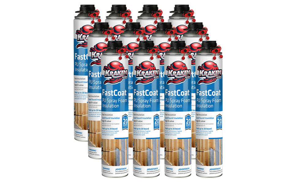 Fastcoat Insulation Spray Foam, Closed Cell Expanding Foam