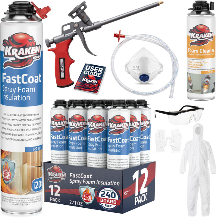 FastCoat Insulation Spray Foam, Closed Cell Expanding Foam | Class A Fire Rated