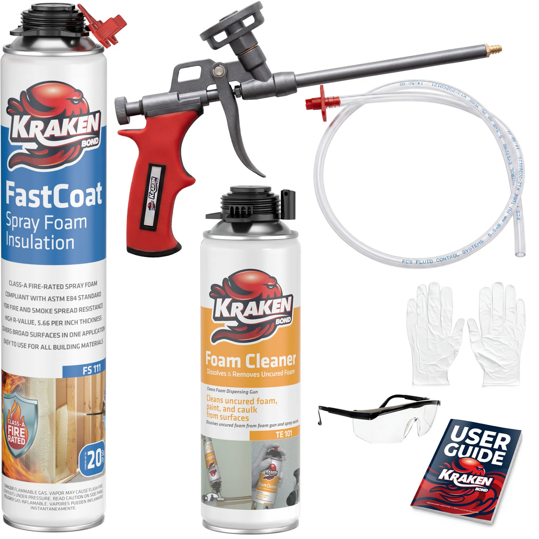 FastCoat Insulation Spray Foam, Closed Cell Expanding Foam | Class A Fire Rated