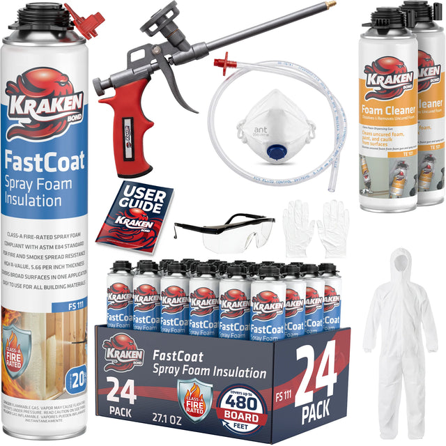 FastCoat Insulation Spray Foam - Kit with Gun