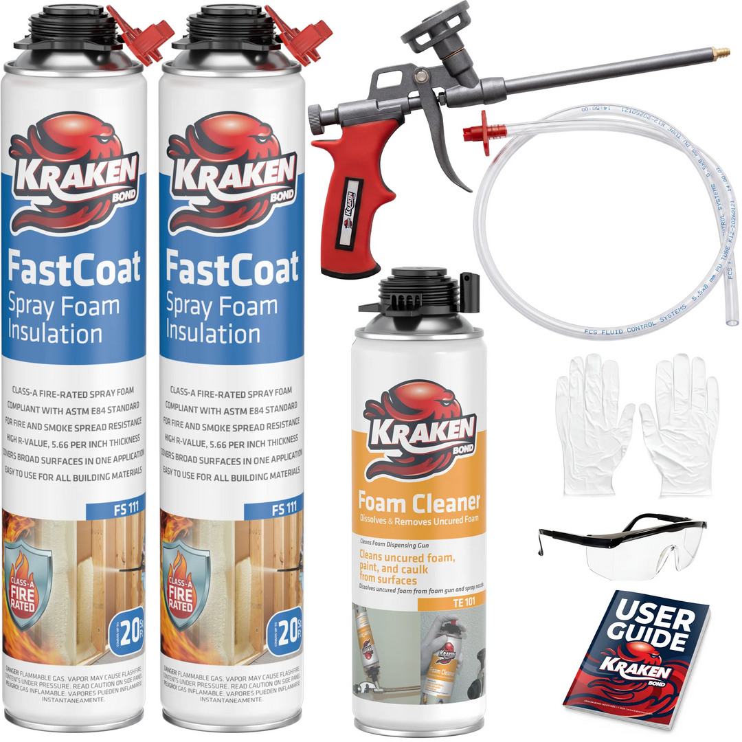 FastCoat Insulation Spray Foam, Closed Cell Expanding Foam | Class A Fire Rated
