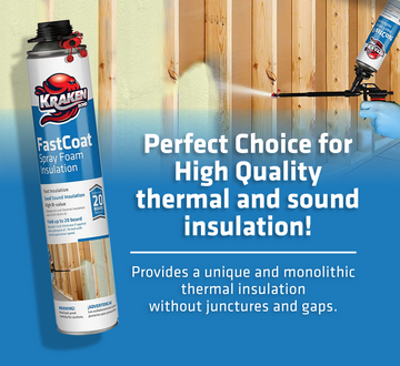 Kraken Bond FastCoat Spray Foam Insulation Can, Closed Cell