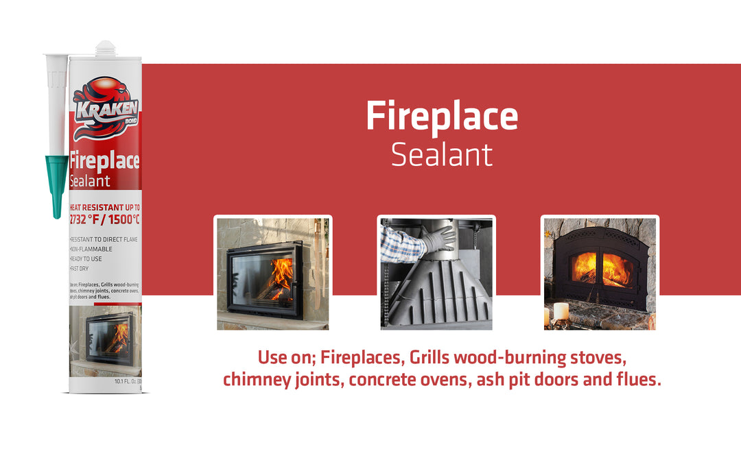 High Temperature Black Fireplace Sealant