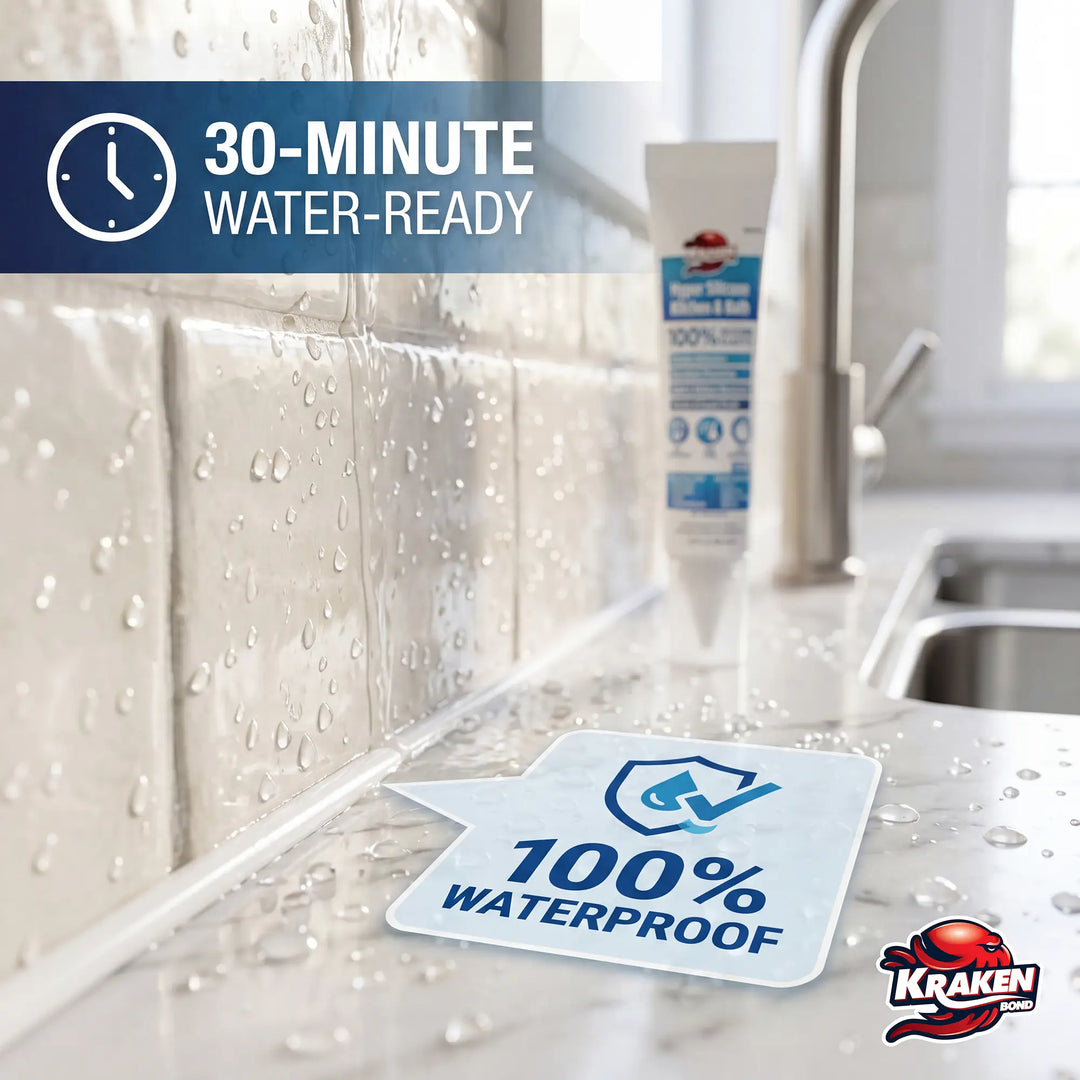 KrakenBond Hyper Silicone Kitchen &amp; Bath 2.8 fl. oz. waterproof