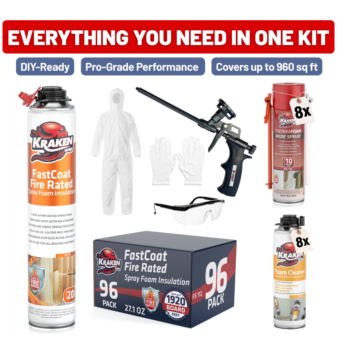 FastCoat Insulation Spray Foam Kit | Class A Fire Rated
