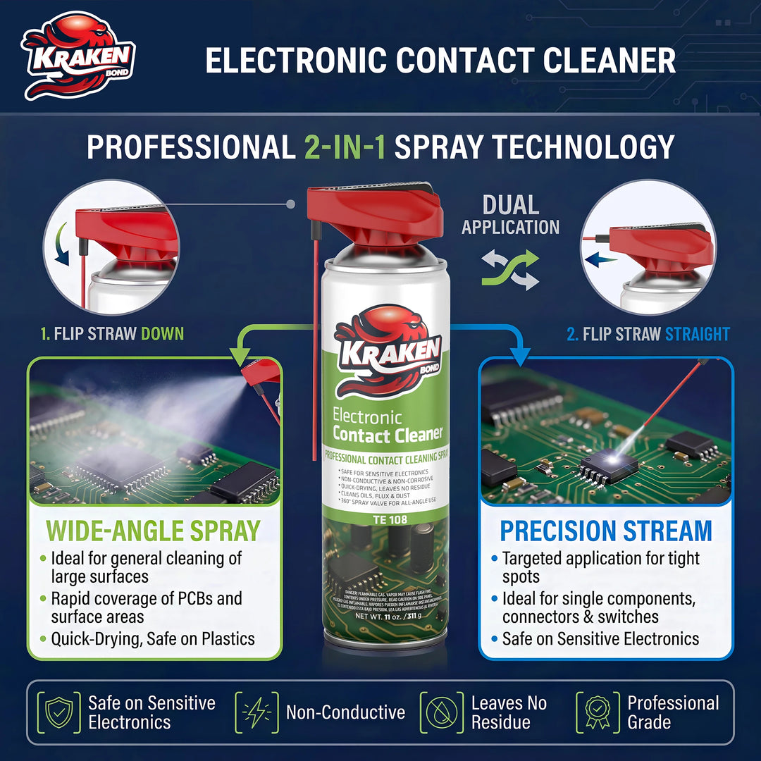 Electronic Contact Cleaner Spray – Quick Drying, Nonconductive 11 oz