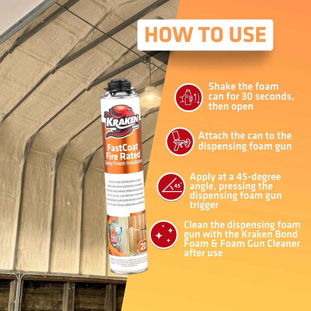 FastCoat 12-Can Complete Insulation DIY Kit with Sealants &amp; Fire Block