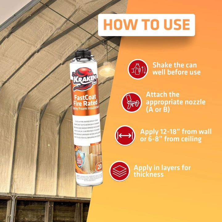 FastCoat 12-Can Complete Insulation DIY Kit with Sealants &amp; Fire Block