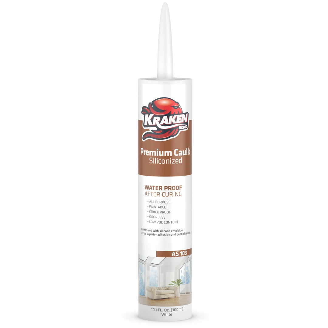 Premium Siliconized Caulk Sealant 10.1 fl oz White