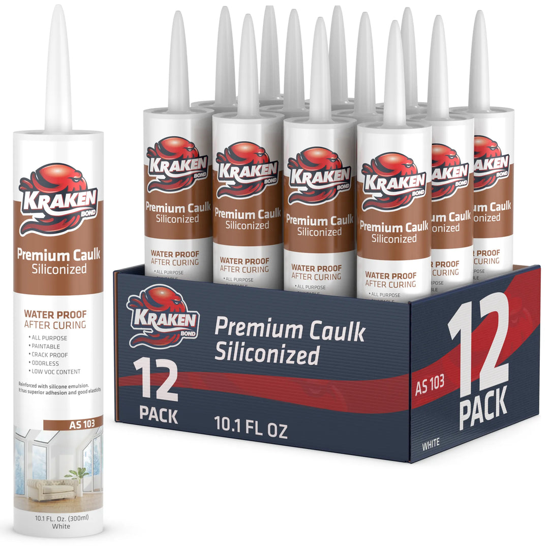 Premium Siliconized Caulk Sealant 10.1 fl oz White