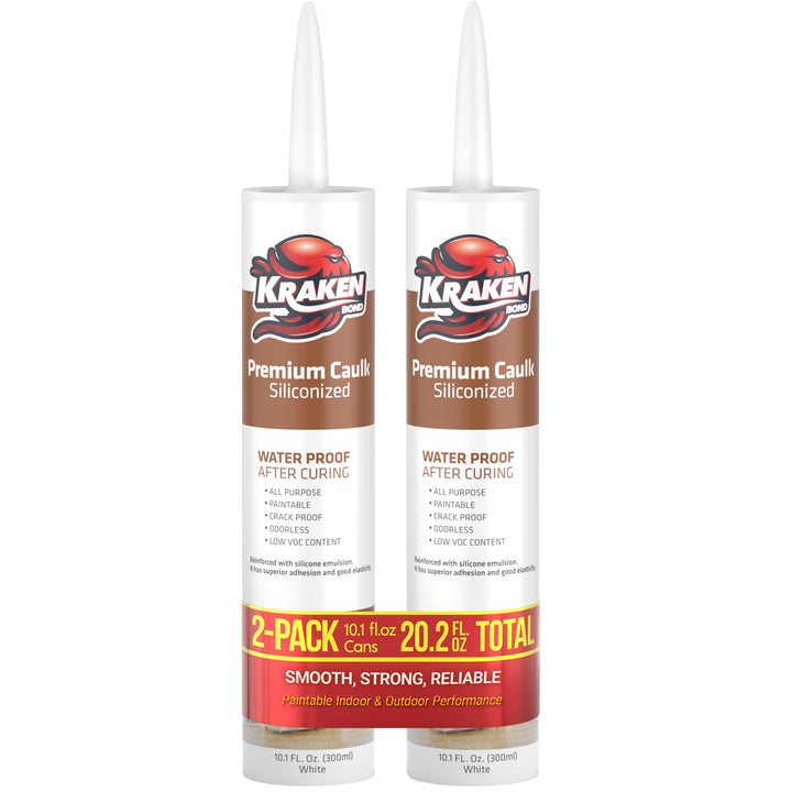 Premium Siliconized Caulk Sealant 10.1 fl oz White
